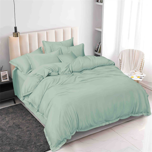 Solid Dyed Microfiber Brushed Polyester Bedsheet fabric