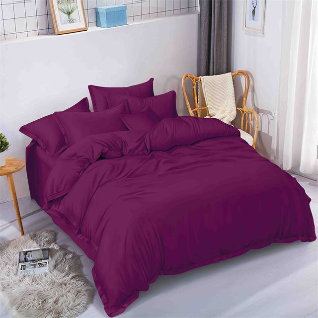 Solid Dyed Microfiber Brushed Polyester Bedsheet fabric