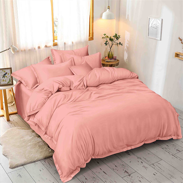 Solid Dyed Microfiber Brushed Polyester Bedsheet fabric