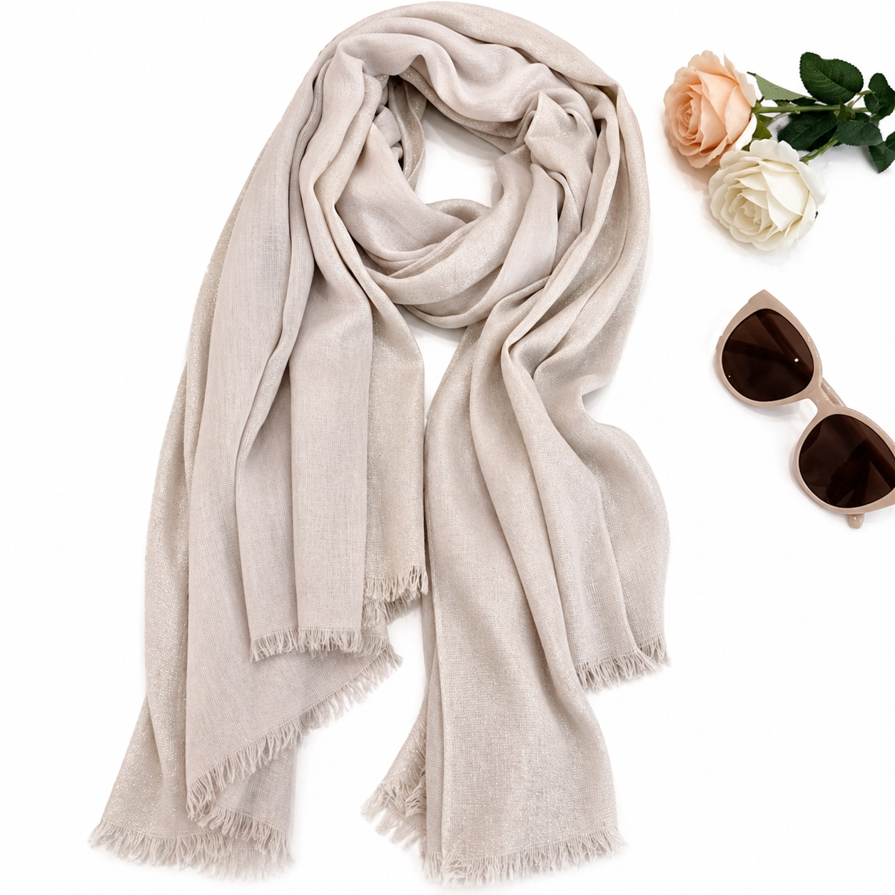 High Quality Polyester Scarf for Middle-east --SKSCF001 (2)